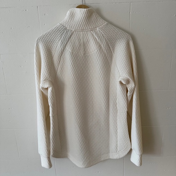 BNWT L.L. Bean Ridgeknit Crossneck Pullover Cream Sweater - Picture 7 of 9